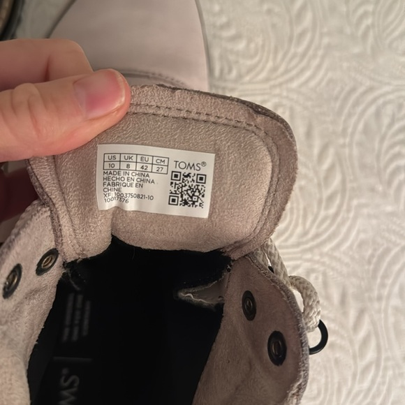 Toms lace up boots, 10 W, tan - Picture 4 of 8